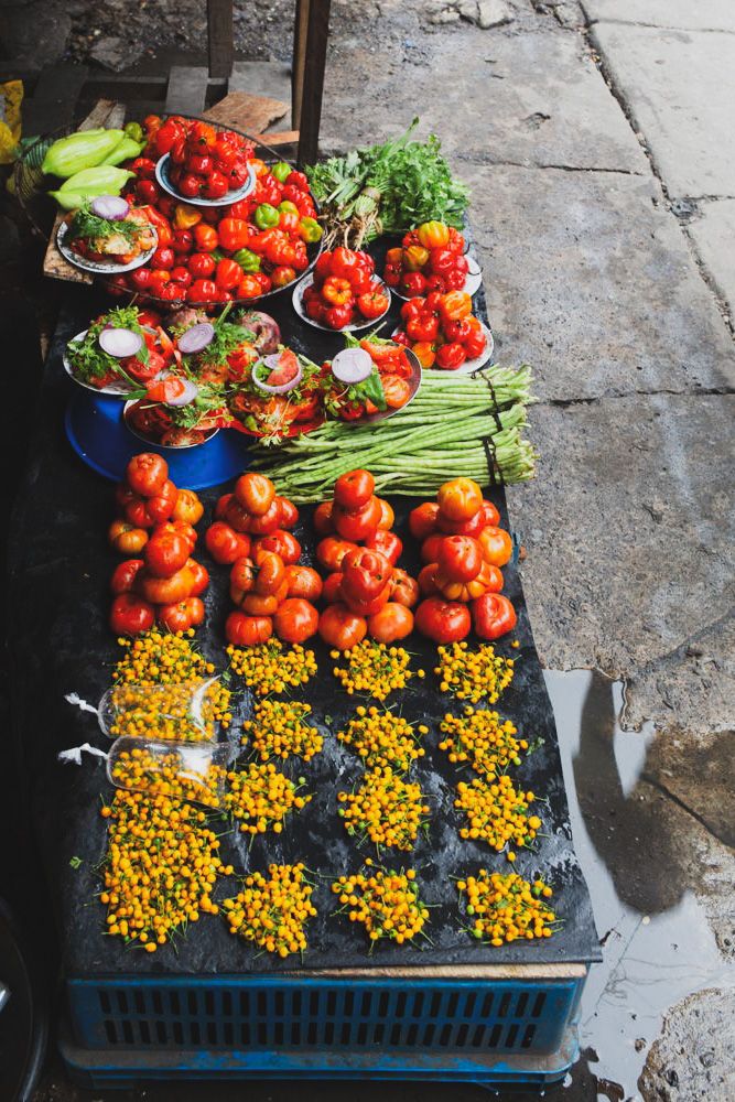 Aji Charapita in piles on sale for pennies in the Belen Market, Iquitos, Peru. 