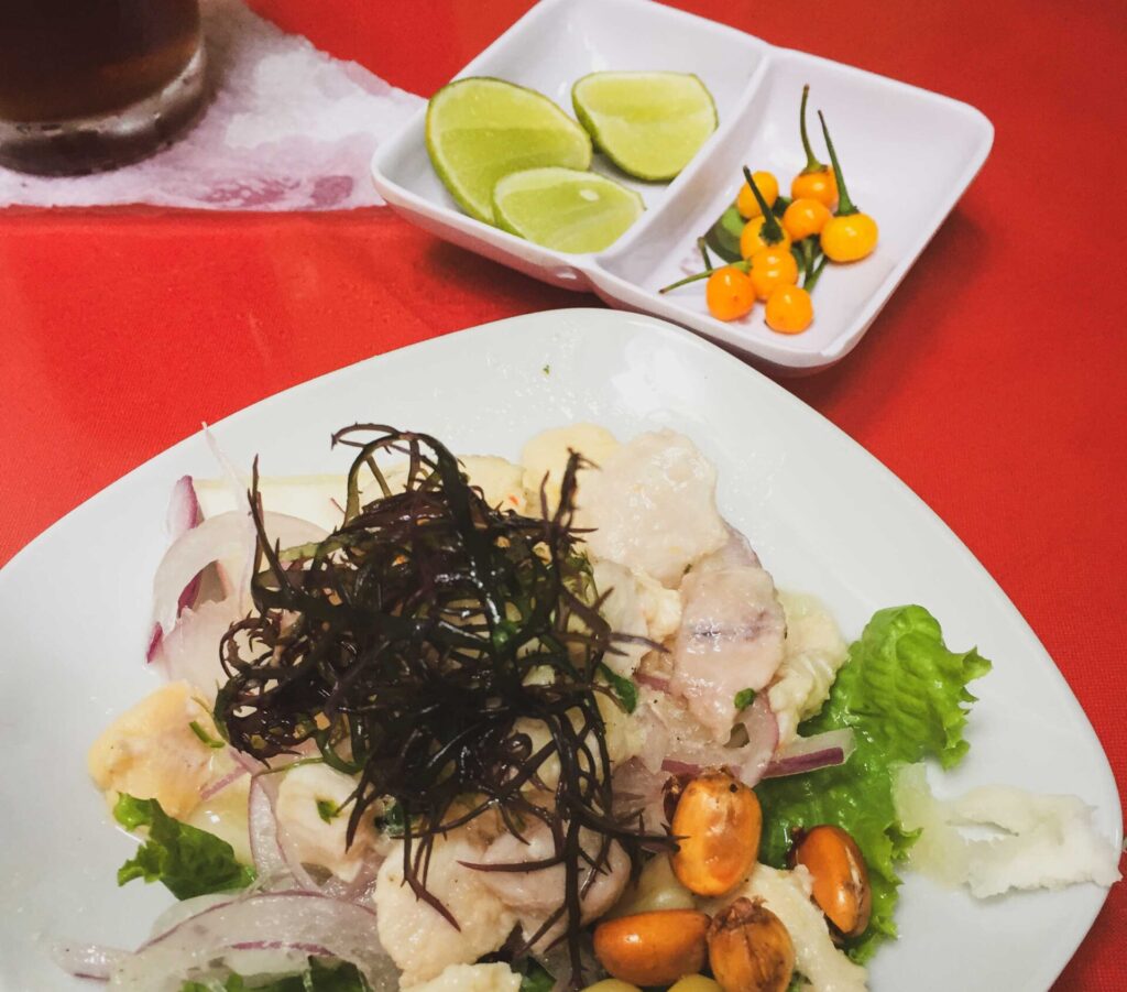 Aji Charapita served at every restaurant in Iquitos, Peru.